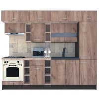Bucatarie BIGMAR 270 A Wenge / Decor K004